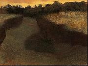 Edgar Degas Wheatfield and Row of Trees oil on canvas